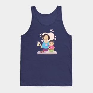 Mother and daughter Cooking Tank Top